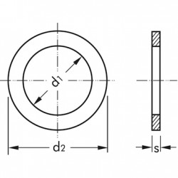Ροδέλα Αλουμινίου DIN 7603 Form Α 10X16X1.5MM ΚΩΔ.1414-1 10 τεμ