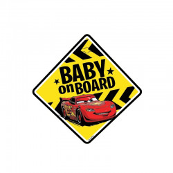 EPBB01 Σήμα BABY ON BOARD-DISNEY CARS ΤΕΜ