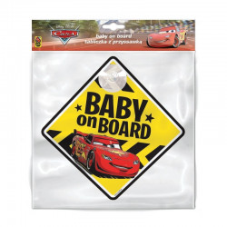 EPBB01 Σήμα BABY ON BOARD-DISNEY CARS ΤΕΜ
