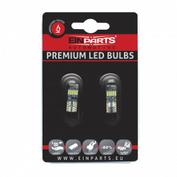 EPL27 LED ΛΑΜΠΑ W5W T10 15 SMD 4014 (12 / 24 V) CANBUS - 2 ΤΕΜ.