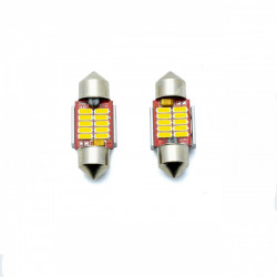 EPL305 LED ΛΑΜΠΑ 31mm 12 SMD 4014 5000K (12 / 24 V) CANBUS - 2 ΤΕΜ.