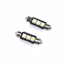 EPL03 ΛΑΜΠΑ C5W C10W 36mm LED 3SMD 5050 - 2 ΤΕΜ