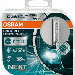 OSRAM D2S 35W Xenarc Cool Blue Intense Next Gen +150% Περισσότερο Φως 6200K (66240CBN-HCB) 2τμχ