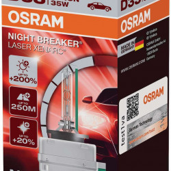 OSRAM D3S 35W Xenarc Night Breaker Laser +200% Περισσότερο Φως (66340XNL) 1τμχ