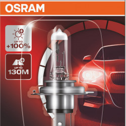 OSRAM H4 12V 60/55W Night Breaker Silver +100% Περισσότερο Φως (64193NBS-01B) 1τμχ