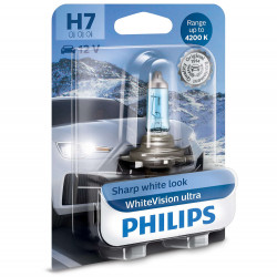 PHILIPS H7 12V 55W PX26d WhiteVision Ultra 4200K (12972WVUB1) 1τμχ