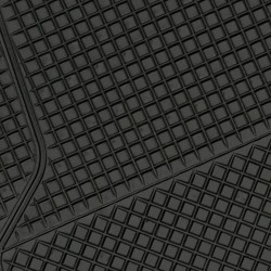 Πατάκι CALIFORNIA universal Λάστιχο 4τεμ. 45x65 cm + 45x32 cm μαύρο